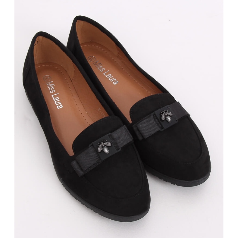 Mocassins femininos negros W-177 Preto 2
