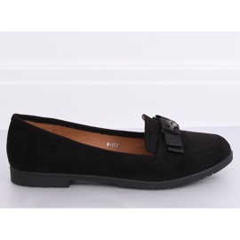 Mocassins femininos negros W-177 Preto 1
