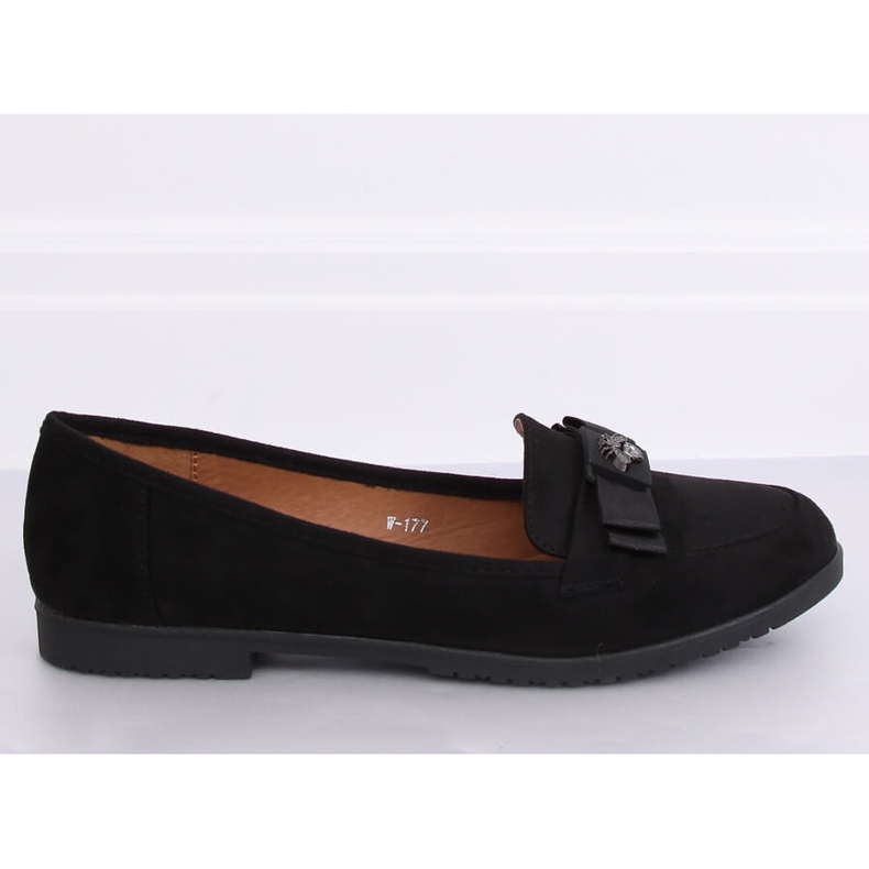Mocassins femininos negros W-177 Preto 1