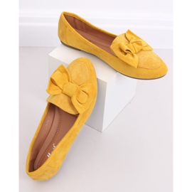Mocassins com laço de mel B2028 Amarelo 1