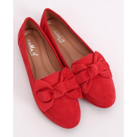 Mocassins com arco vermelho B2028 Vermelho 1