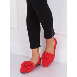 Mocassins com arco vermelho B2028 Vermelho 2