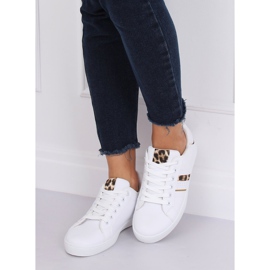 Tênis feminino branco K-388 WHITE / LEOPARD 1
