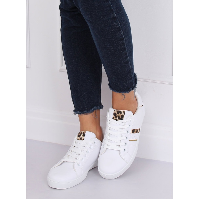 Tênis feminino branco K-388 WHITE / LEOPARD 1