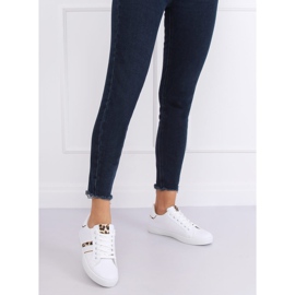 Tênis feminino branco K-388 WHITE / LEOPARD 2