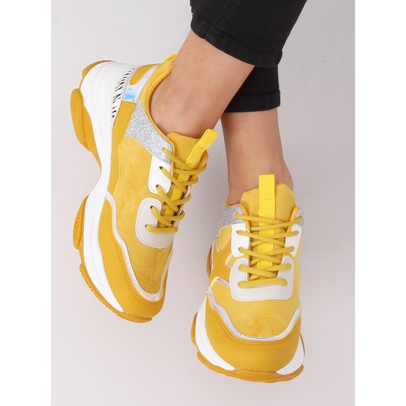 Calçados esportivos amarelos para mulheres C-3127 Yellow 2