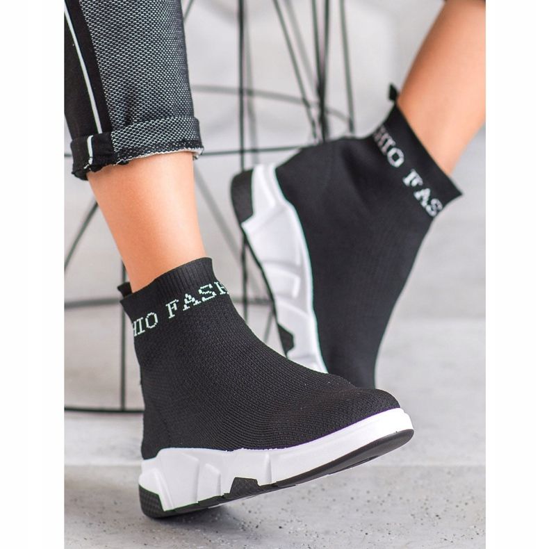 SHELOVET Sapatos Moda Slip-On preto 2