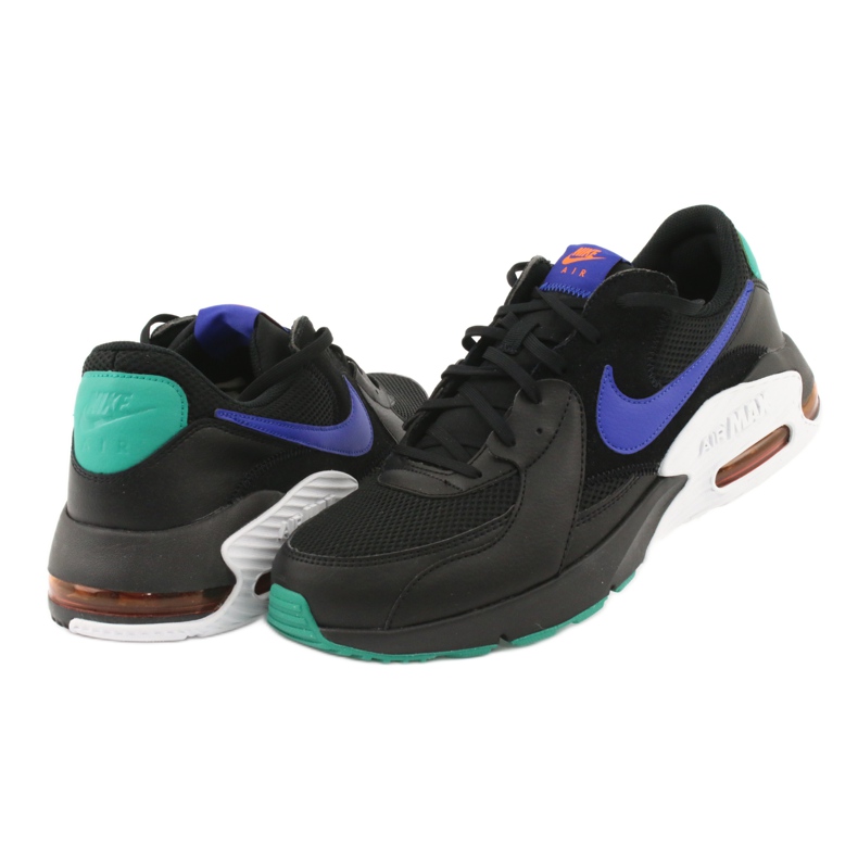 Sapata Nike Air Max Excee M CD4165-002 preto azul verde 4 Sapata Nike Air Max Excee M CD4165-002 preto azul verde 4