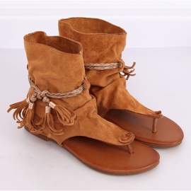 Camel SL1011 chinelos de camelo castanho 1