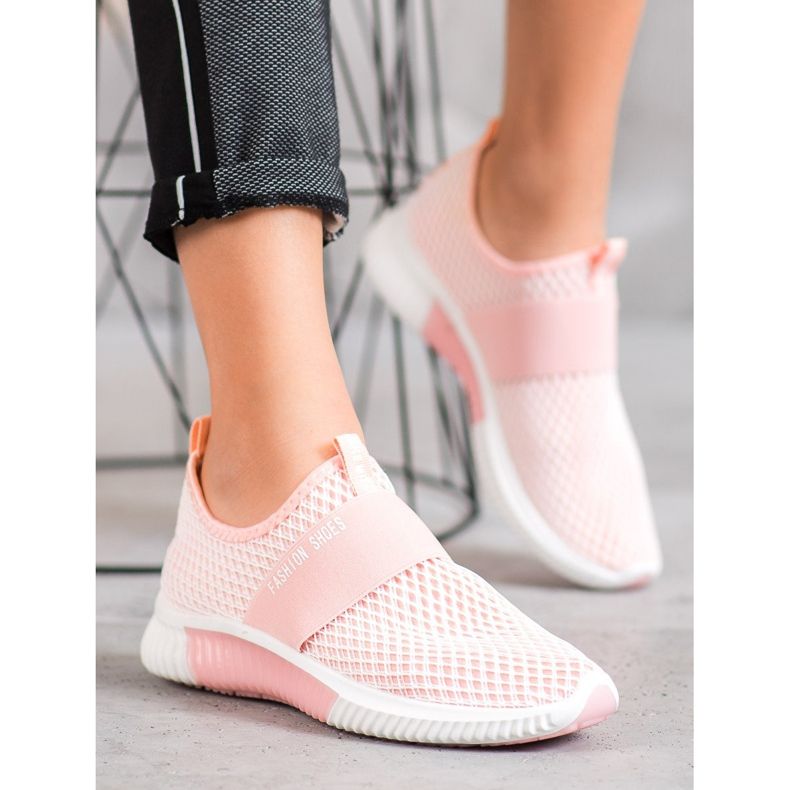 SHELOVET Sapatos de Moda Slip-on rosa 1