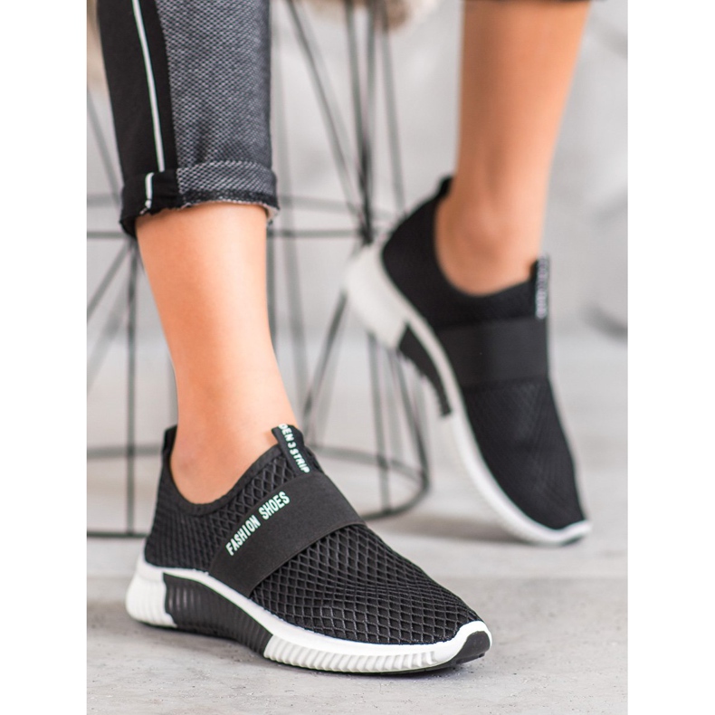 SHELOVET Sapatos de Moda Slip-on preto 1