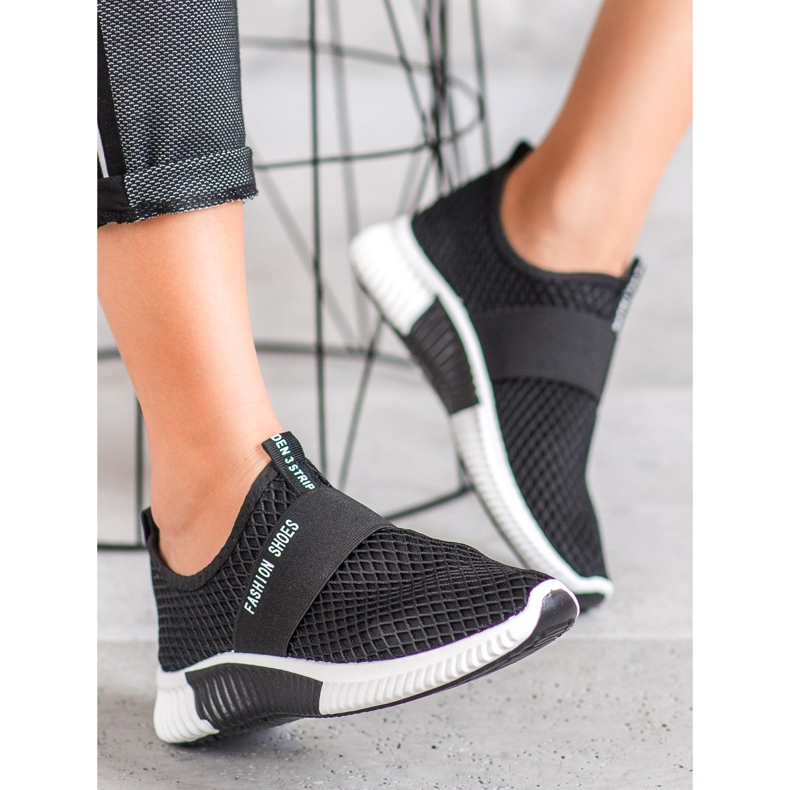 SHELOVET Sapatos de Moda Slip-on preto 2