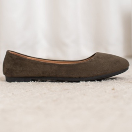 Diamantique Bailarinas de camurça clássicas multicolorido verde 1