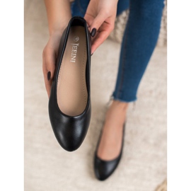 SHELOVET Bailarina Clássica Eco Couro preto 1