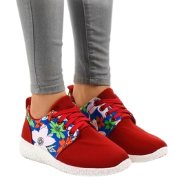 Tênis esportivos vermelhos 623 multicolorido 1