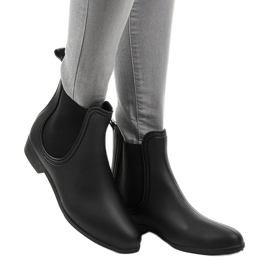 Botas de borracha curtas pretas YJ-13 preto 1
