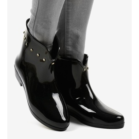 Galochas pretas curtas com zircônia cúbica SD97E-1 preto 2