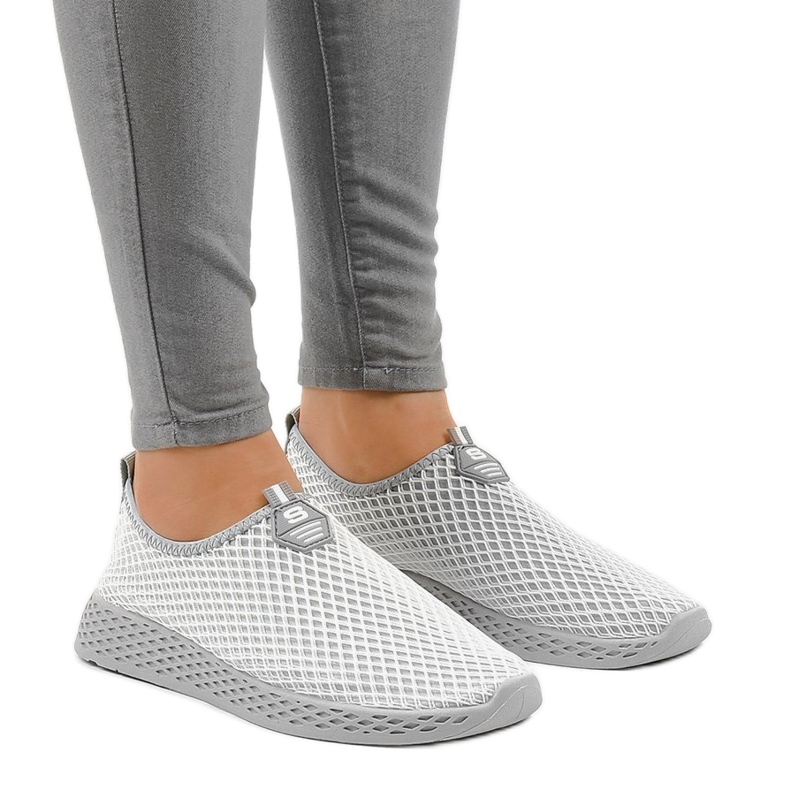 Calçados esportivos femininos cinza SJ1890-2 1