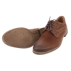 Sapatos masculinos decotados Riko 831 marrom 5
