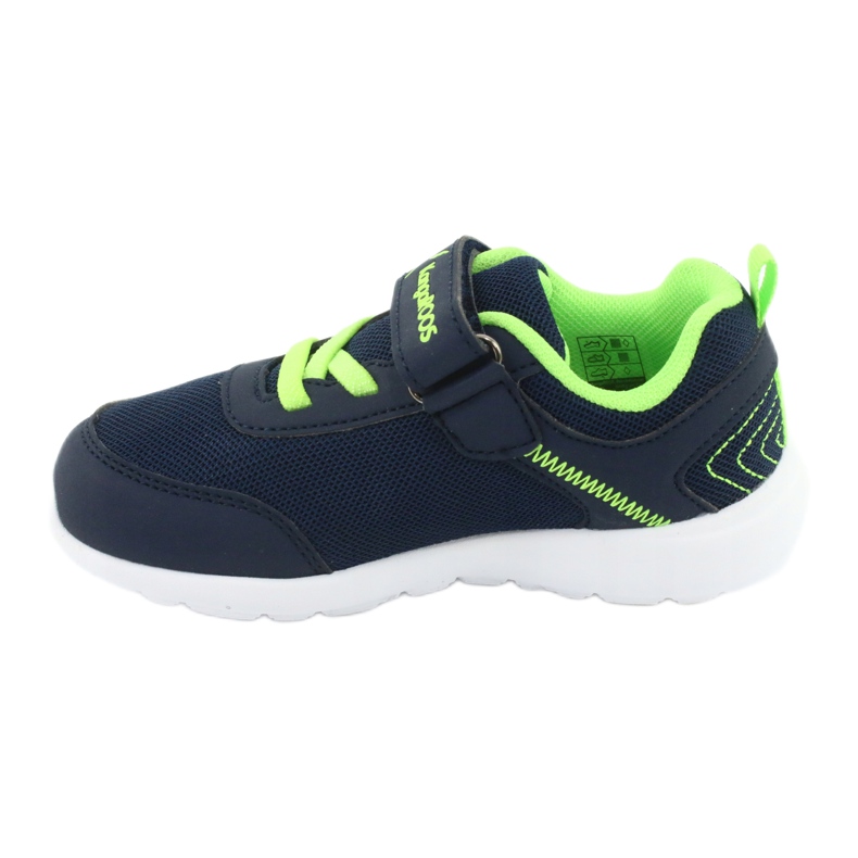KangaRoos Sapatos esportivos infantis 02050 azul marinho/verde 2