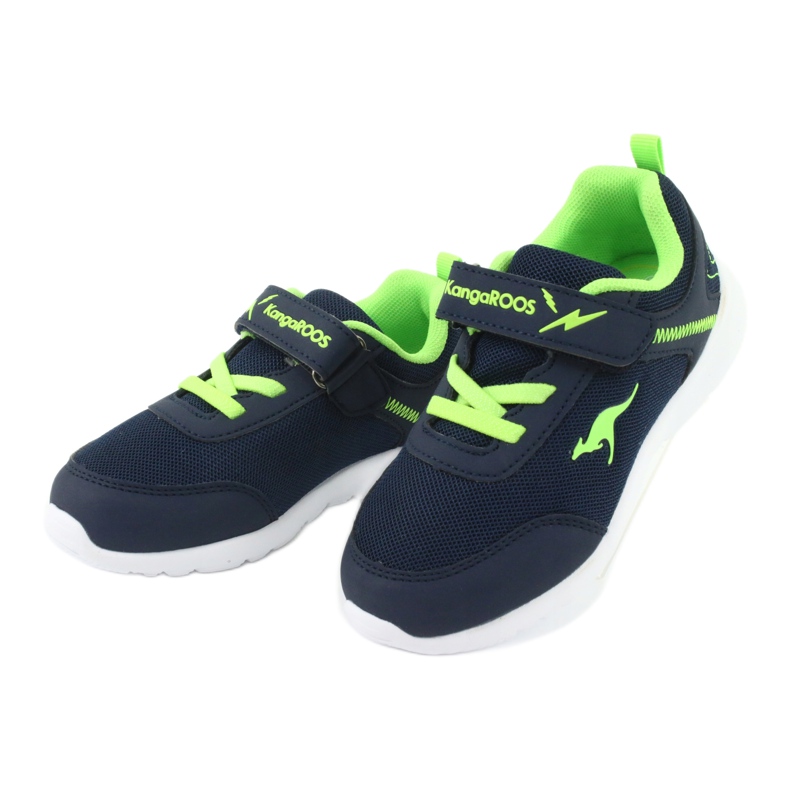 KangaRoos Sapatos esportivos infantis 02050 azul marinho/verde 3
