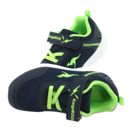 KangaRoos Sapatos esportivos infantis 02050 azul marinho/verde 5