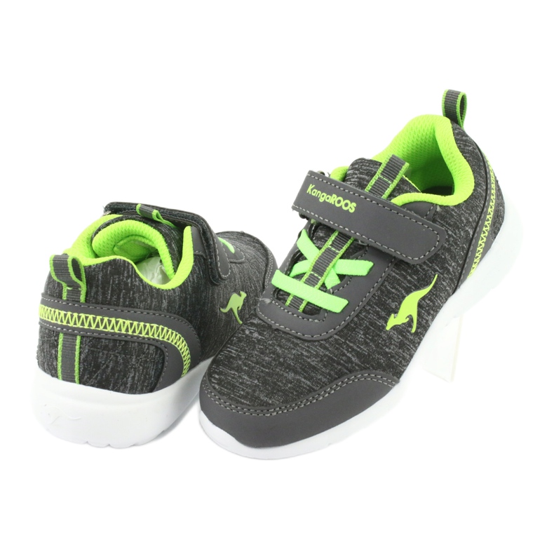 KangaRoos Sapatos infantis de esportes 02051 cinza/verde 4