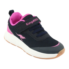 Kangaroos18507 Sapatos infantis da Marinha/Pink Sports azul 1