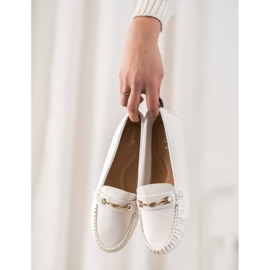 Fama Mocassins elegantes branco 2