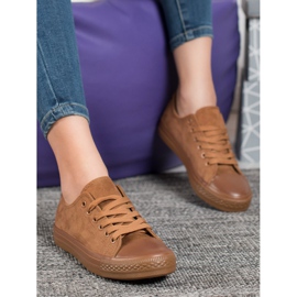 SHELOVET Tênis camurça marrom 2