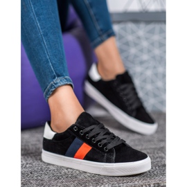 SDS Calçados esportivos com sola grossa preto 1