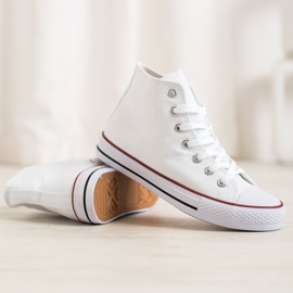 Super Me Tênis de cano alto branco 1