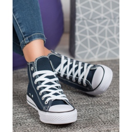 Super Me Tênis de cano alto azul 1