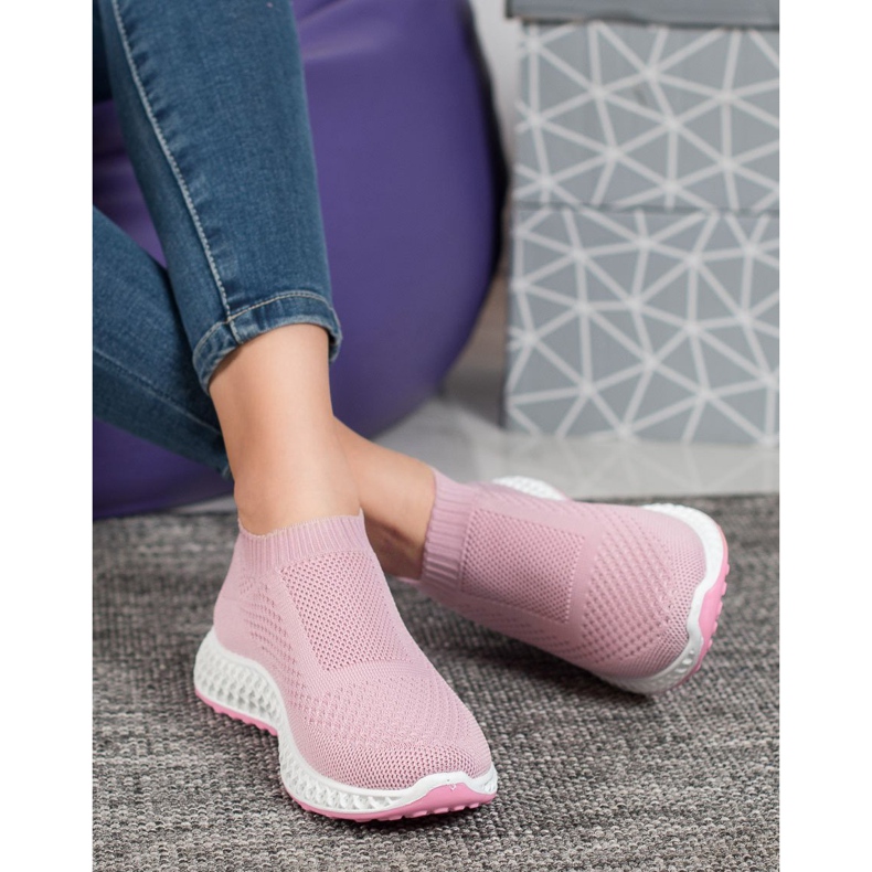 Goodin Calçados esportivos Openwork rosa 2