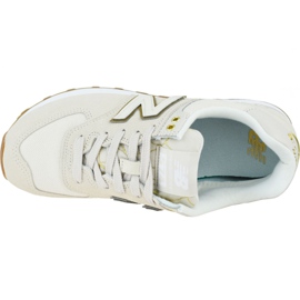Sapatos New Balance W WL574SOA bege 2