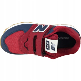 Sapatos New Balance Jr YV574DMI vermelho 2