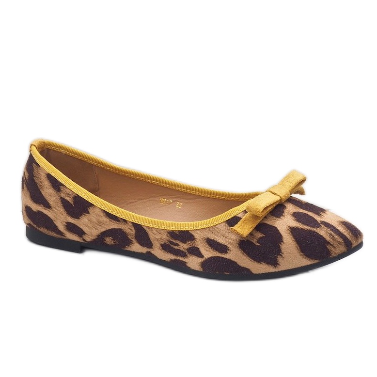Mocassins leopardo bailarinas HH17 castanho 1