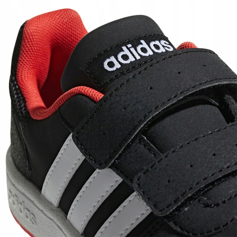 Sapatos adidas Hoops 2.0 Mfc C Jr B75960 branco preto 1