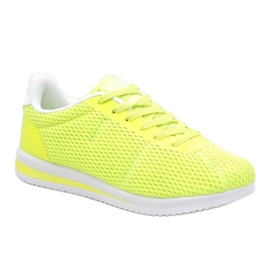 Calçados esportivos femininos verdes fluo FXZ32-3 1
