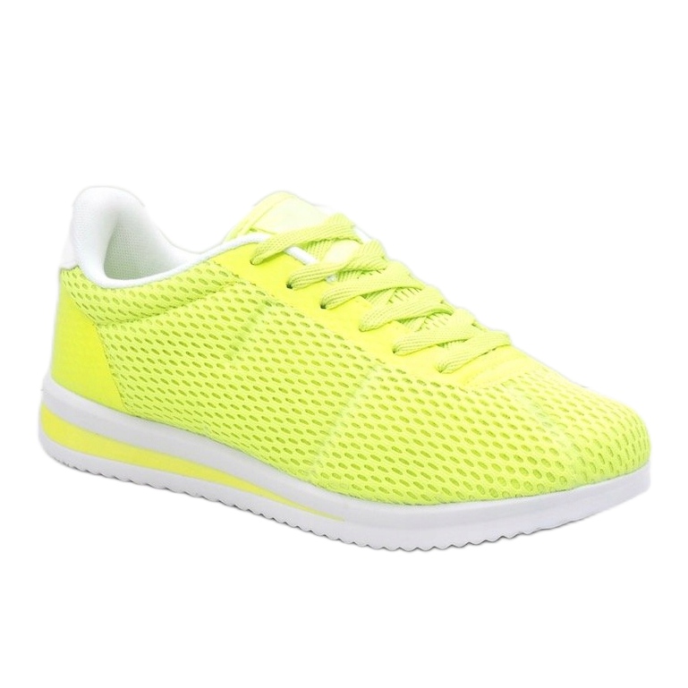 Calçados esportivos femininos verdes fluo FXZ32-3 1