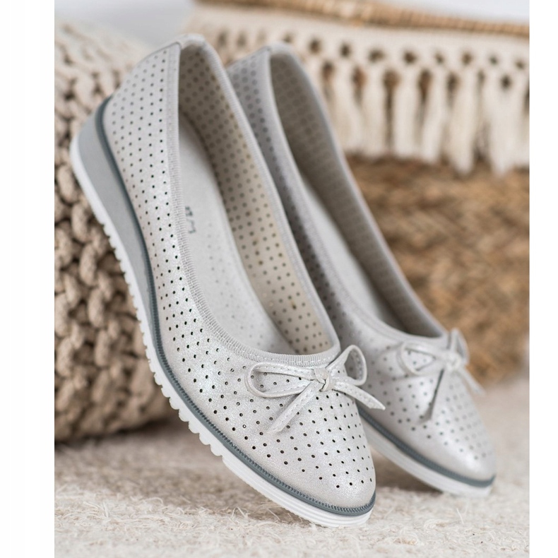 Goodin Bombas de cunha a céu aberto cinza 1