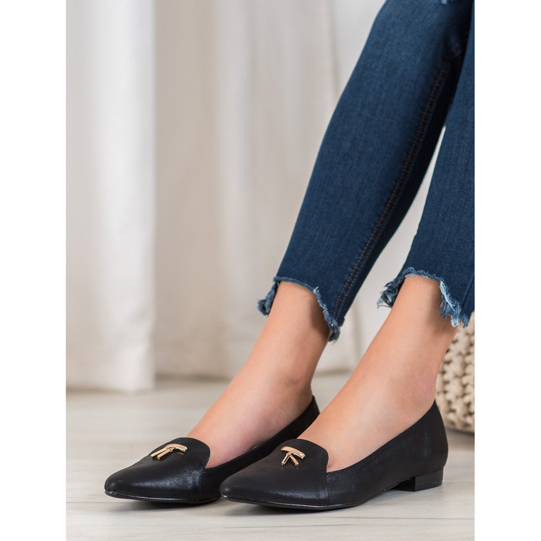 Goodin Bailarinas Negras Brilhantes preto 1