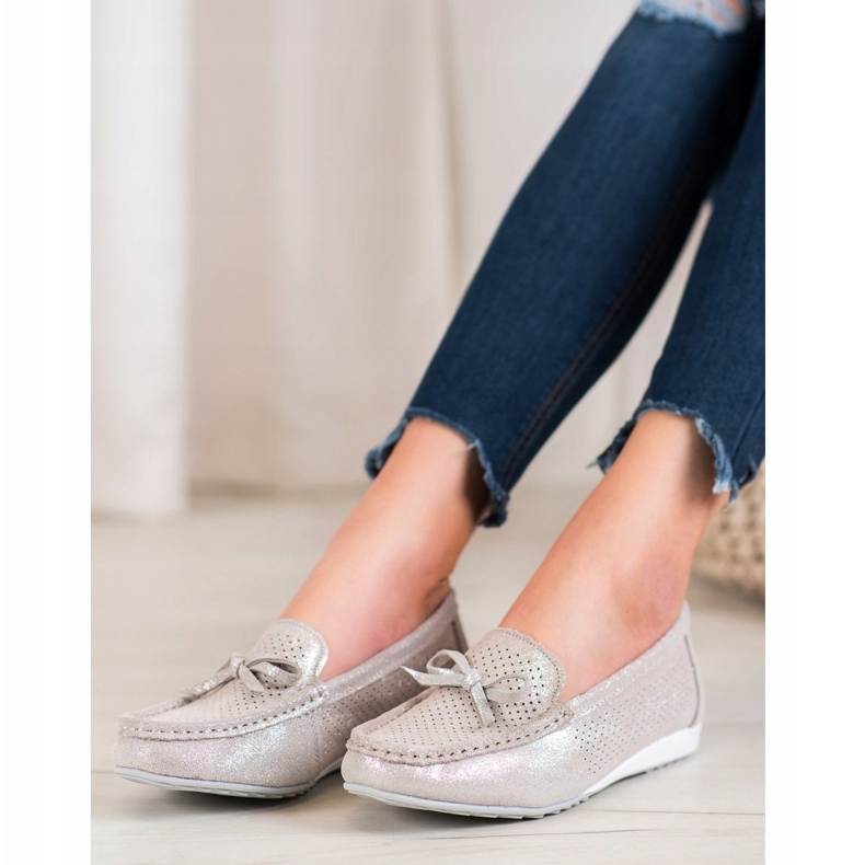 Goodin Sapatos de couro com arco marrom 2