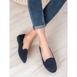 Clowse Senhores de camurça clássicos azul marinho 1