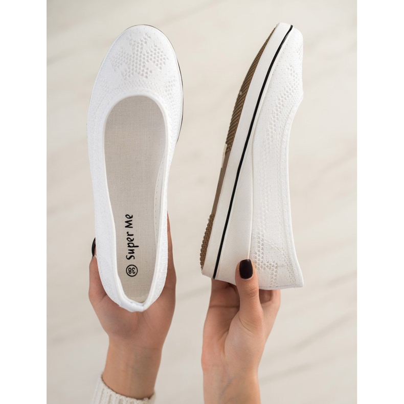 Super Me Bailarina a céu aberto na cunha branco 2