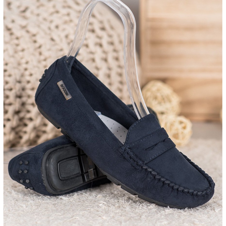 Goodin Mocassins têxteis clássicos azul marinho 1