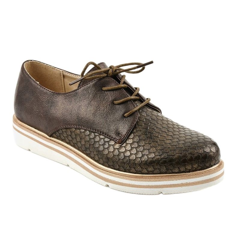 Sapatos clássicos de jazz marrom TL-35 castanho 1