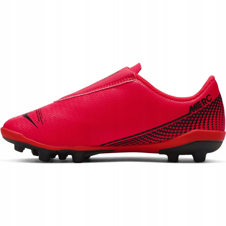 Chuteiras Nike Mercurial Vapor 13 Club Mg PS (V) Jr AT8162-606 multicolorido vermelho 2