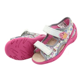 Calçados infantis Befado 065X135 rosa cinza multicolorido 6