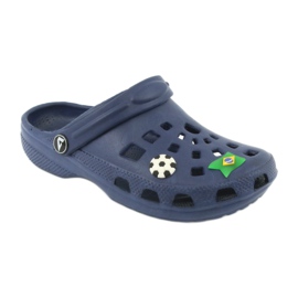 American Club chinelos de criança americanos kroks azul marinho 2